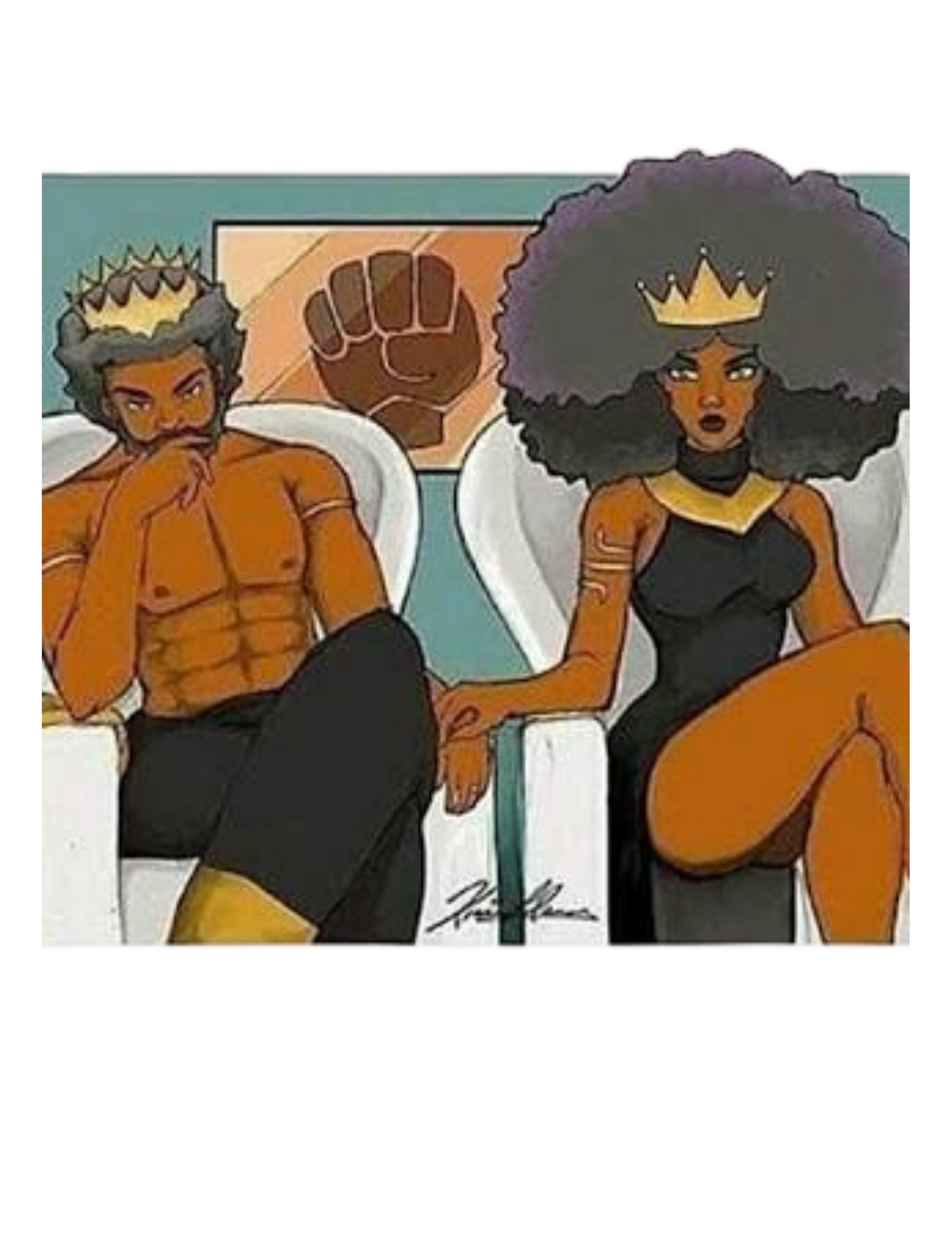 "Black King & Queen" Women's T-shirt