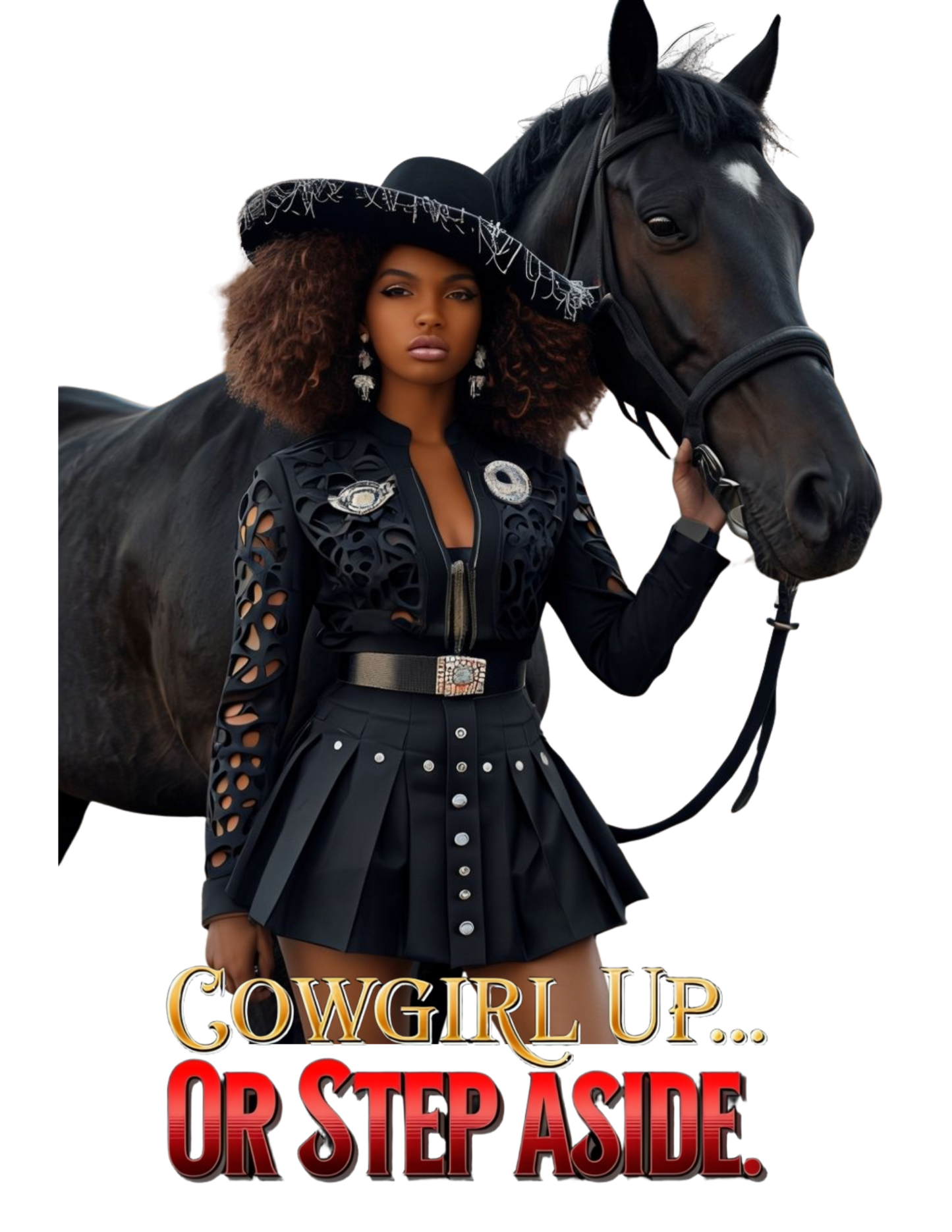 "Cowgirl Up Or Step Aside" T-shirt