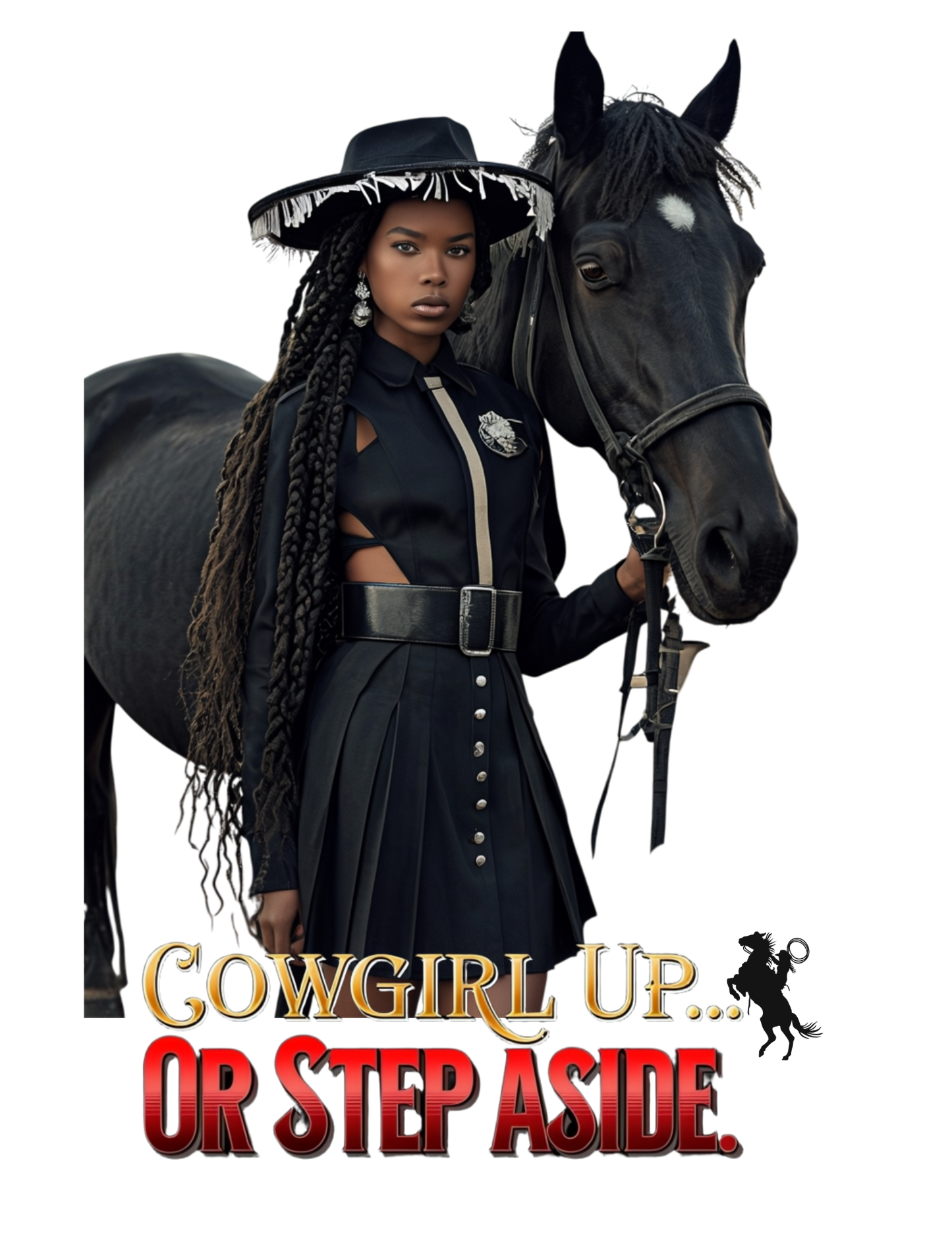 "Cowgirl Up Or Step Aside" T-shirt