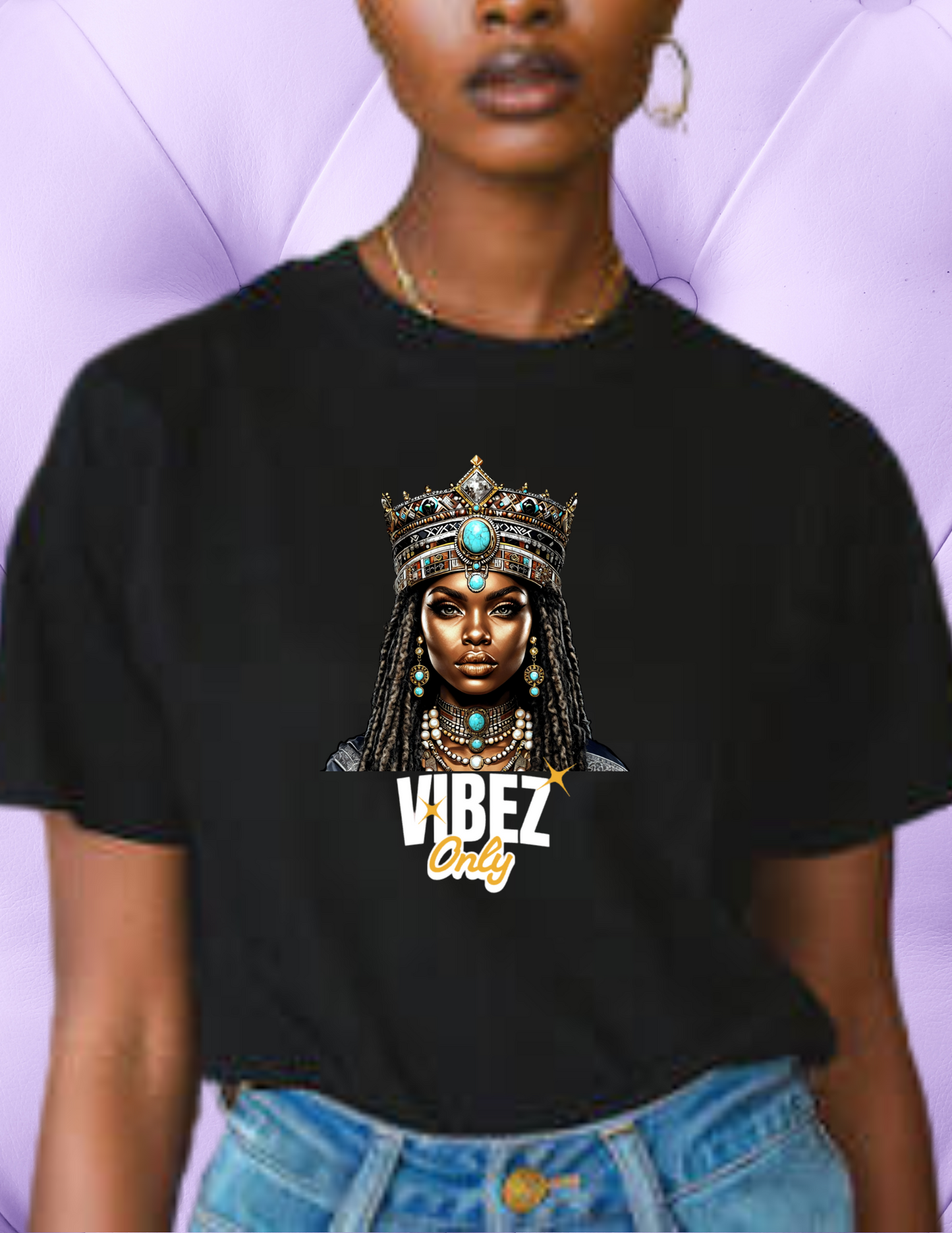 "Queen Vibez Only" T-shirt