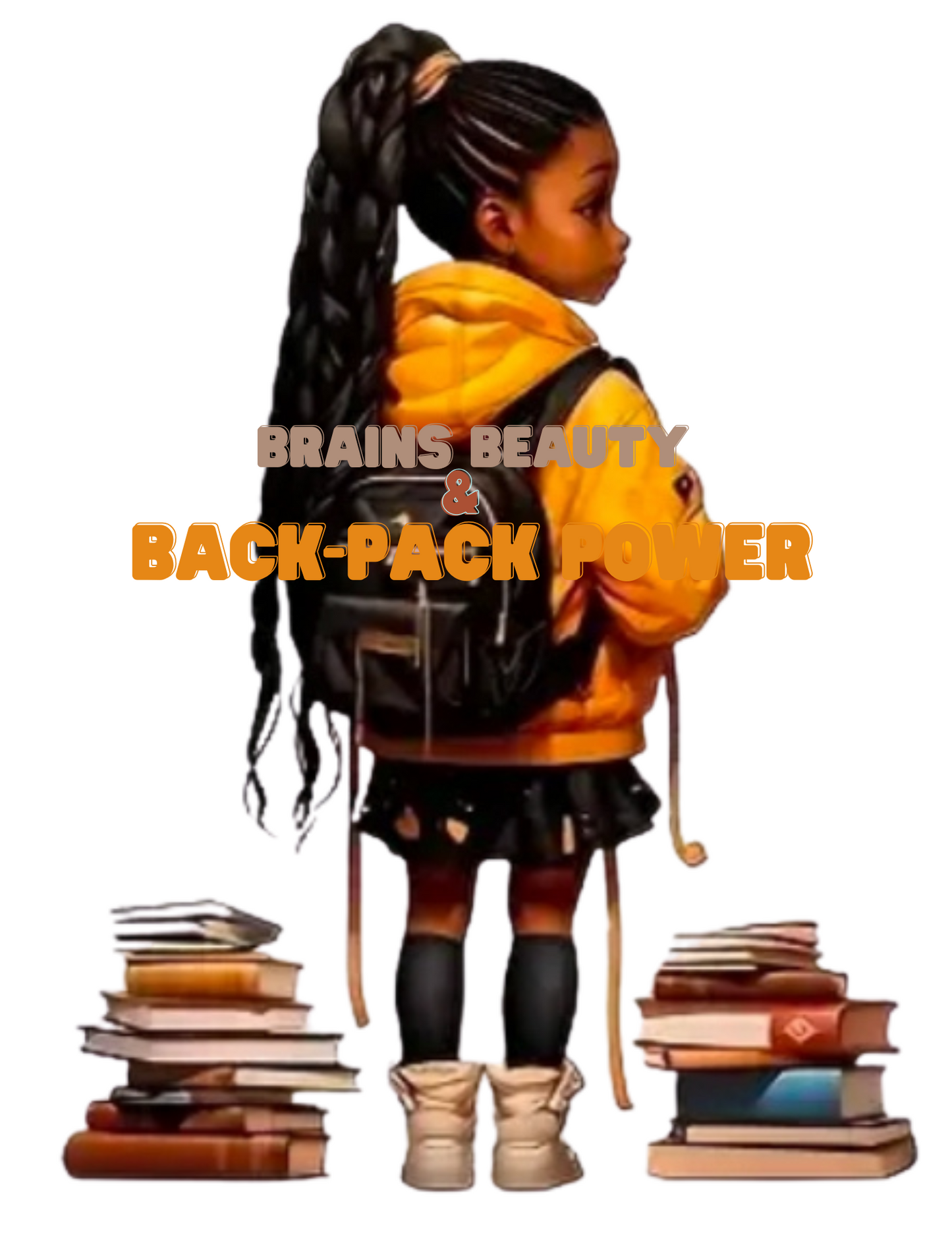 "Brains Beauty & Backpack Power" T-shirt