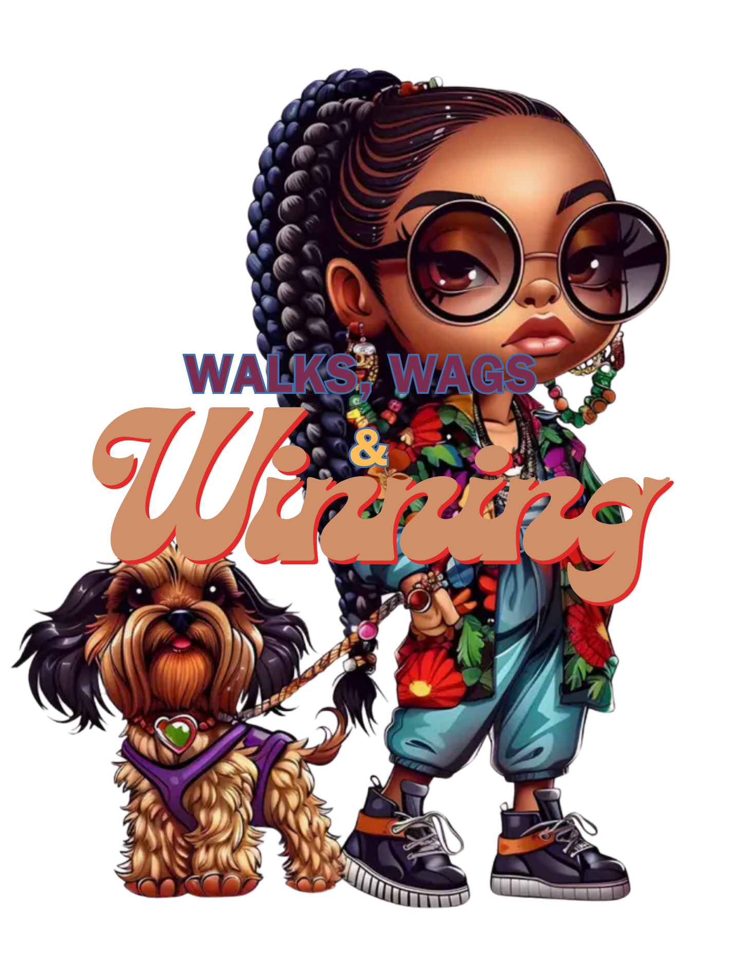 "Walks Wags & Winning" T-shirt