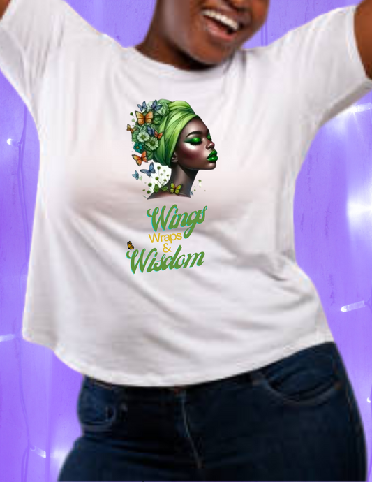 "Wings Wraps & Wisdom" T-shirt