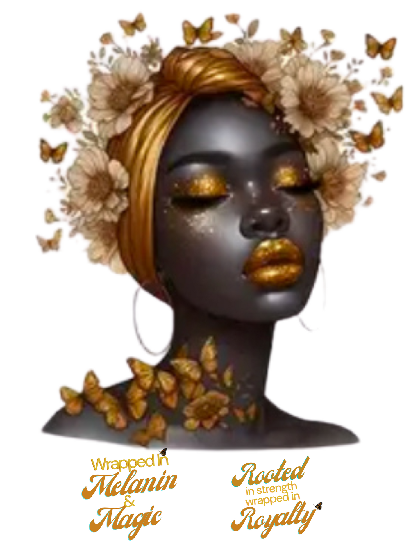 "Wrapped in Melanin & Magic" T-shirt