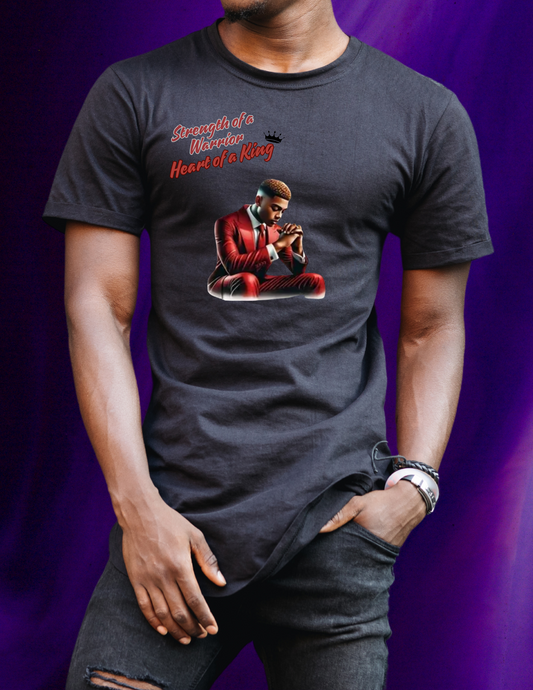 "Strength of a Warrior, Heart of a King" T-shirt