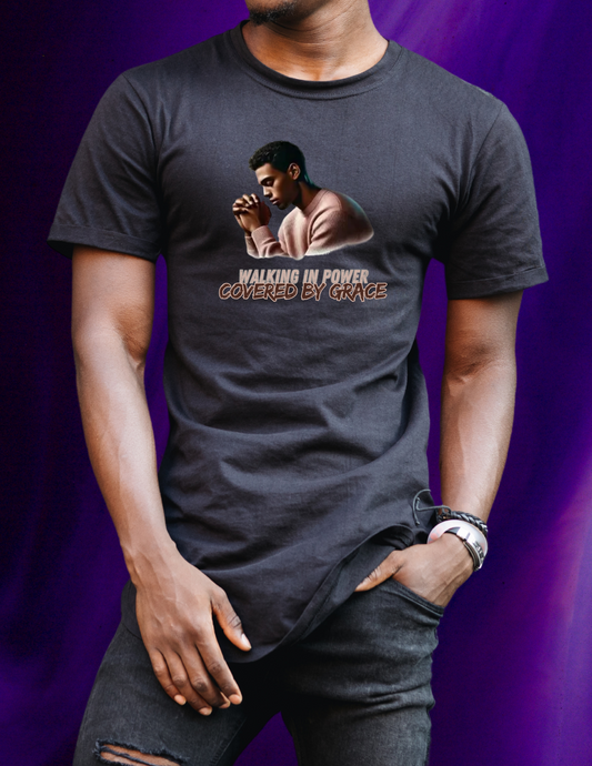 "Walking in Power, Covered by Grace" T-shirt
