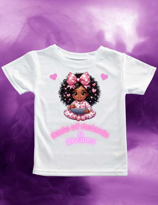 "Made of Melanin & Dreams" T-shirt