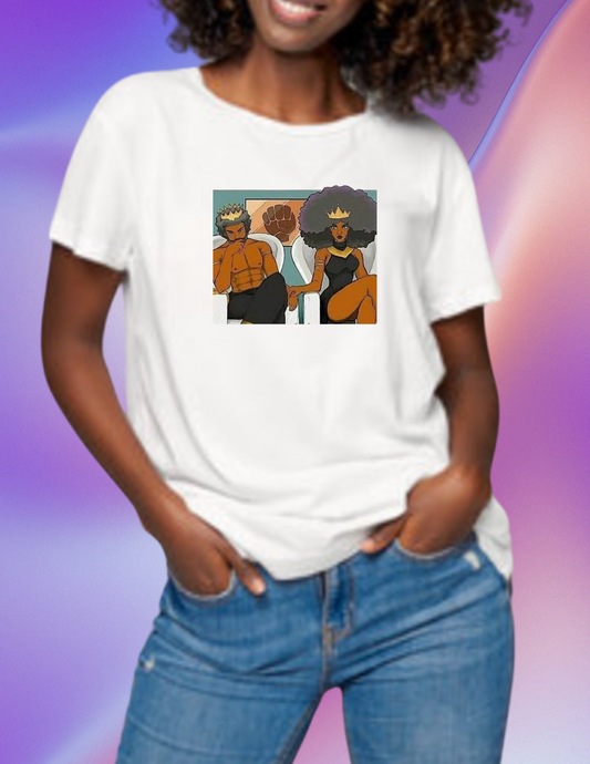 "Black King & Queen" Women's T-shirt