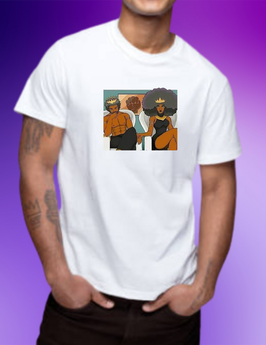 "Black King & Queen" Men's T-shirt