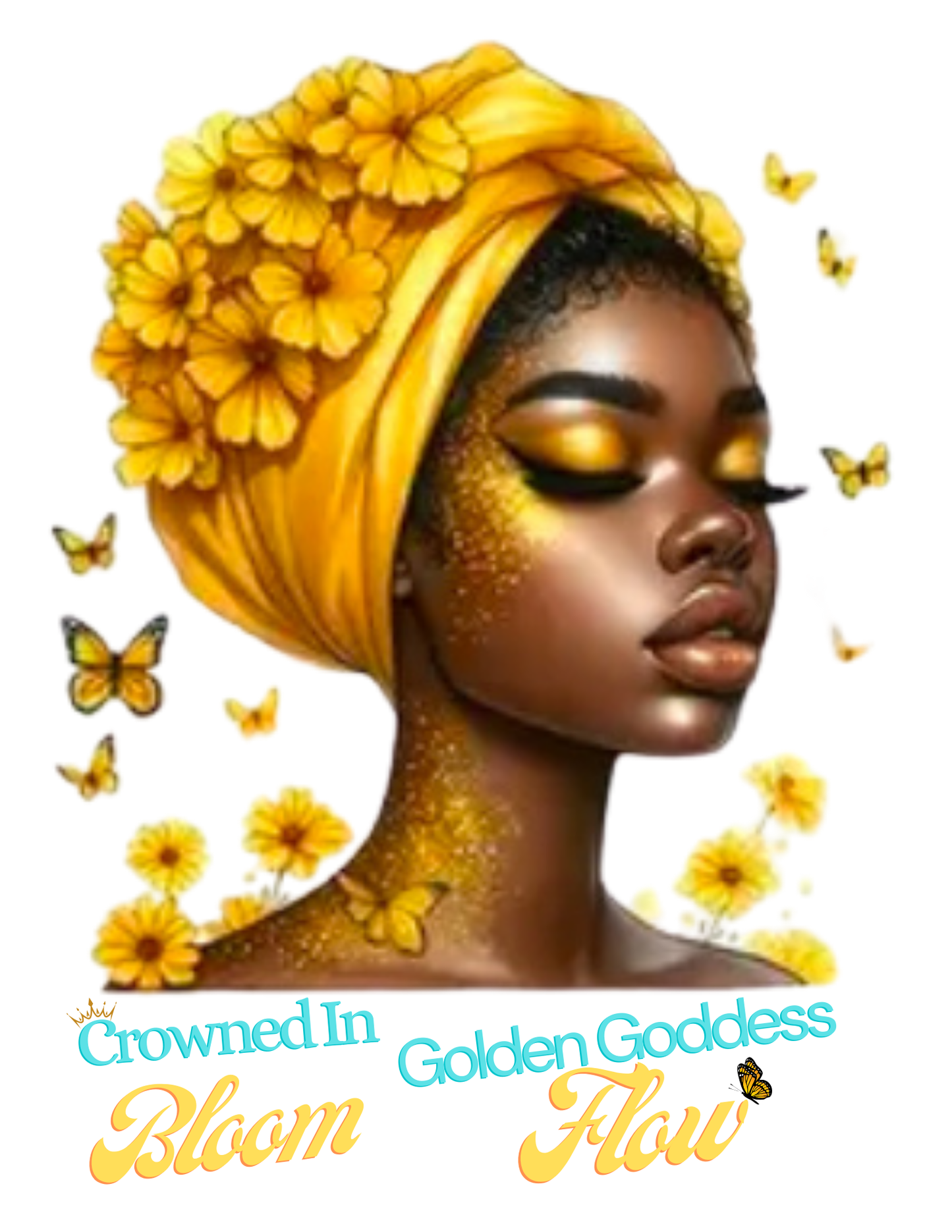 "Golden Goddess Flow" T-shirt