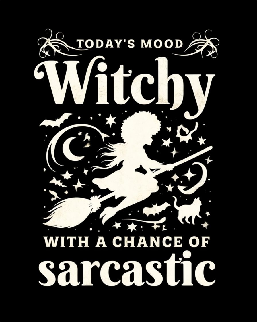 "Witchy with a Chance of Sarcasm" T-shirt