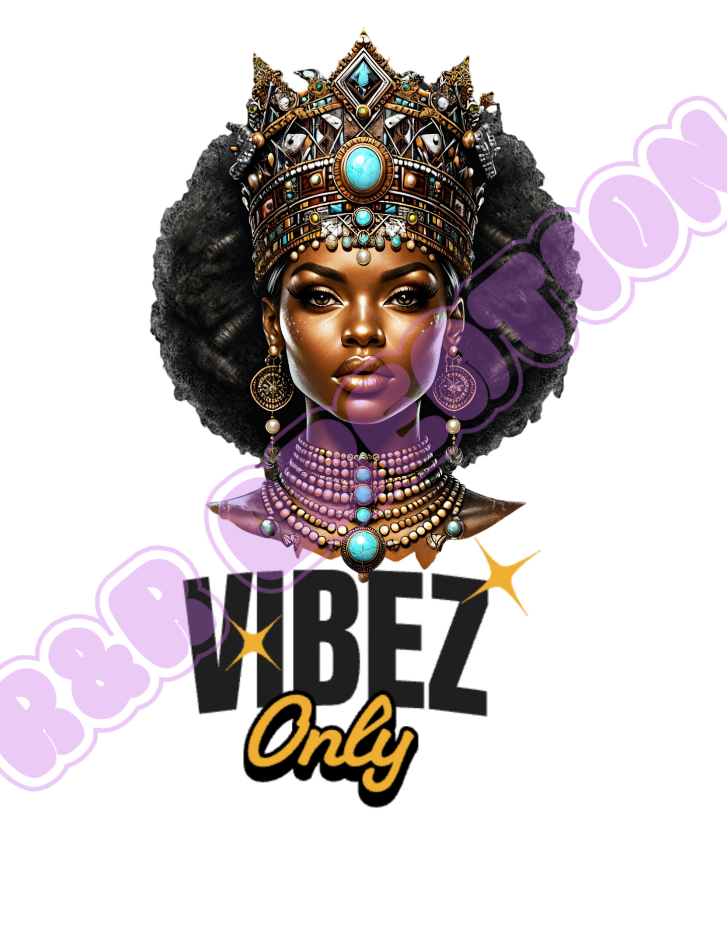 "Queen Vibez Only" T-shirt