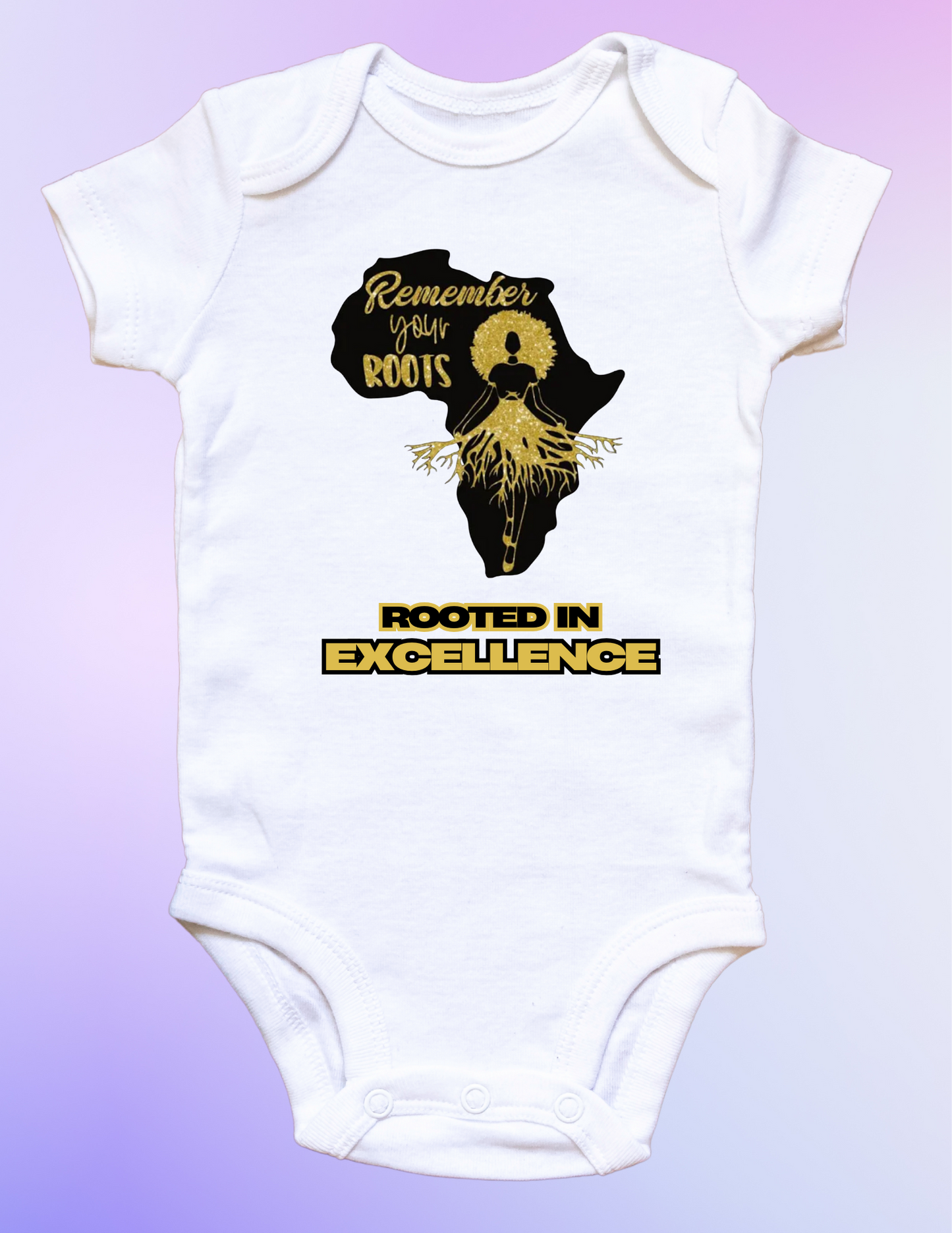 "Rooted in Excellence" Baby Onesie