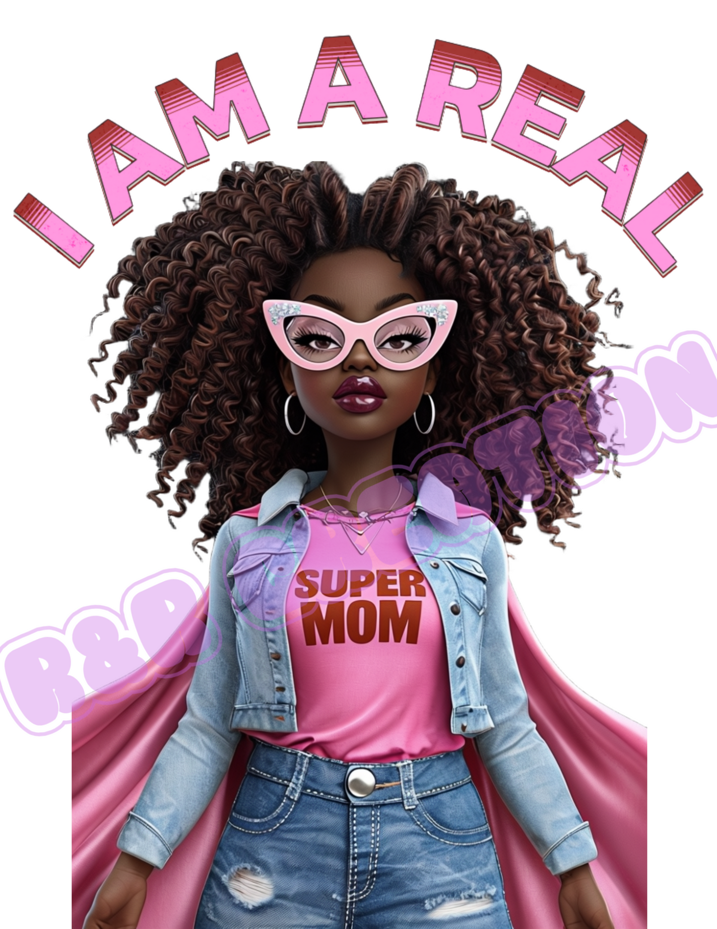 "I am a Real Super Mom" T-shirt