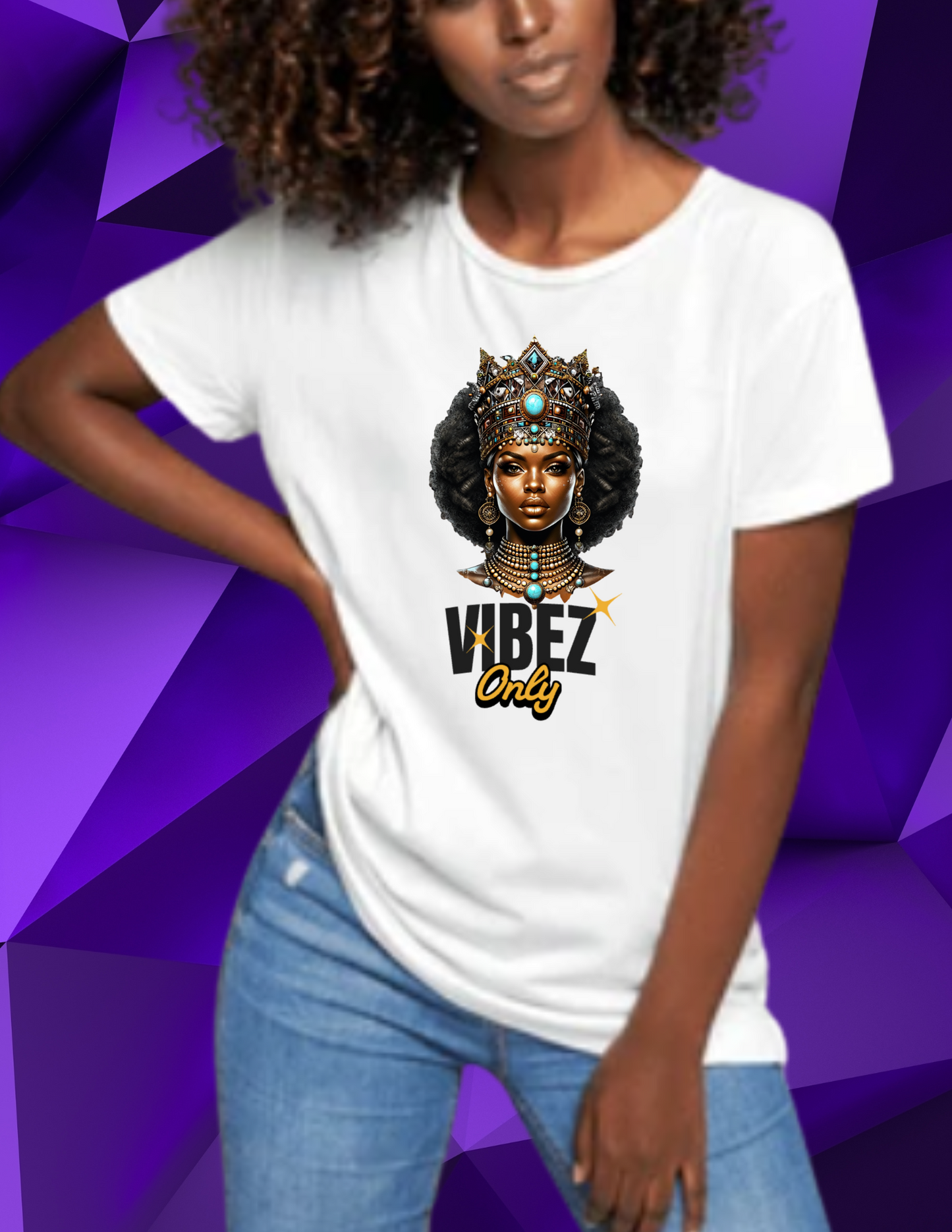 "Queen Vibez Only" T-shirt