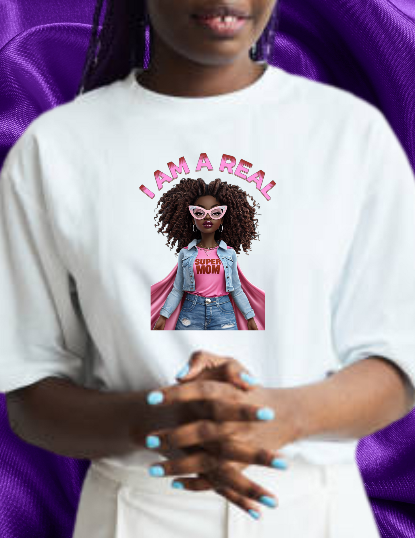 "I am a Real Super Mom" T-shirt